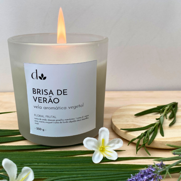 Vela Aromática Vegetal Brisa de Verão