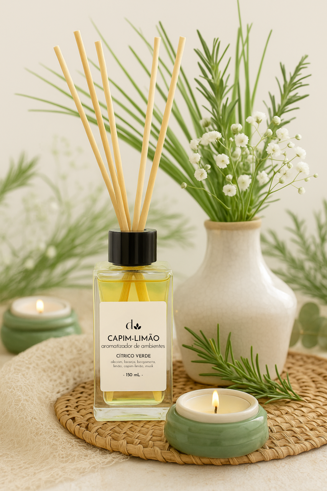 Aromatizador de Ambientes Capim-Limão